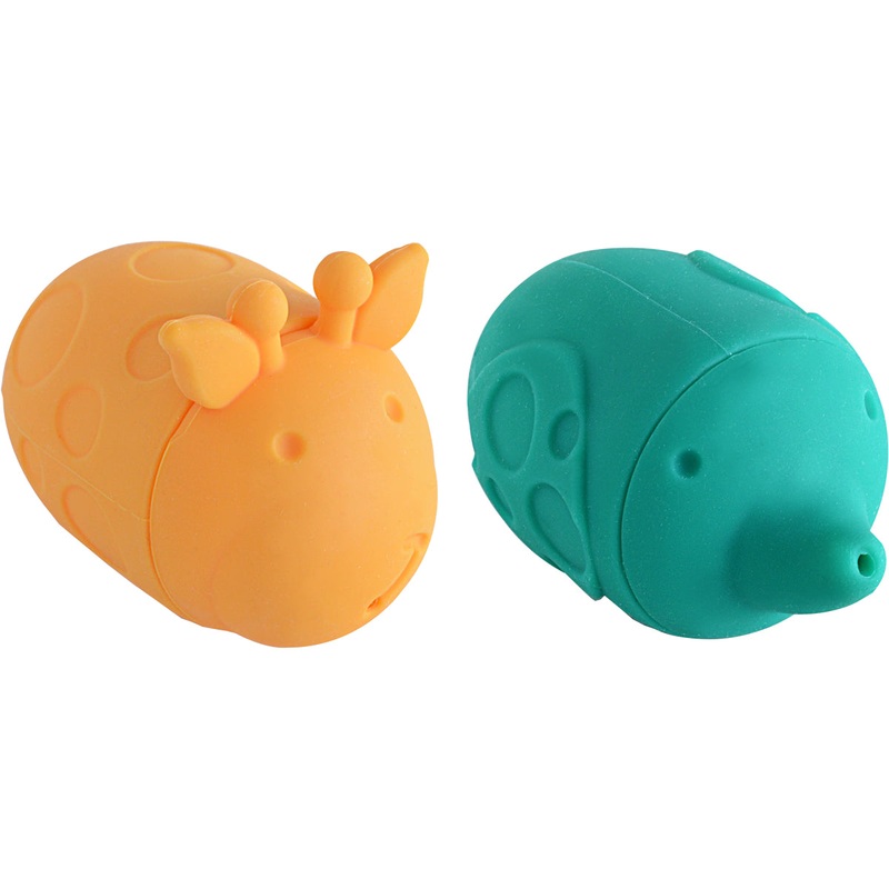 Marcus & Marcus Silicone Bath Toys 2 Pack, Giraffe & Elephant