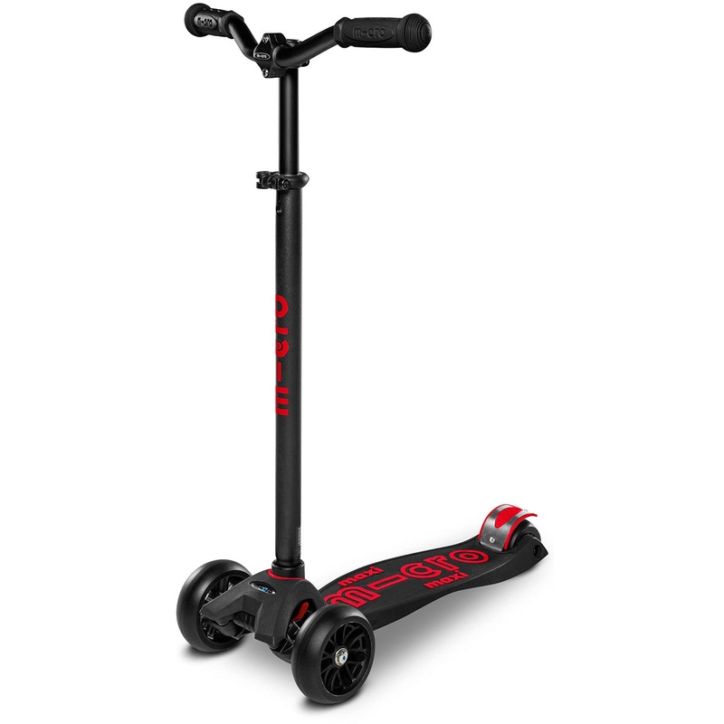 Micro Kickboard Maxi Deluxe Pro Scooter – Black / Red