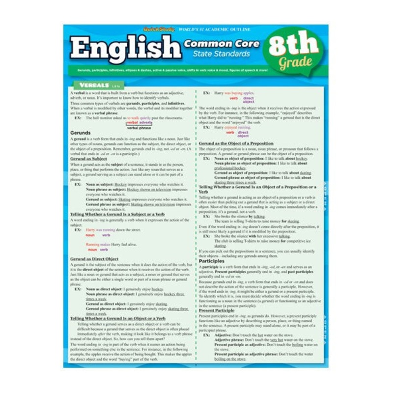 QuickStudy: English Common Core (8th grade)