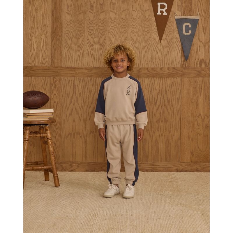 Rylee + Cru Play Paneled Sweatpant || Stone