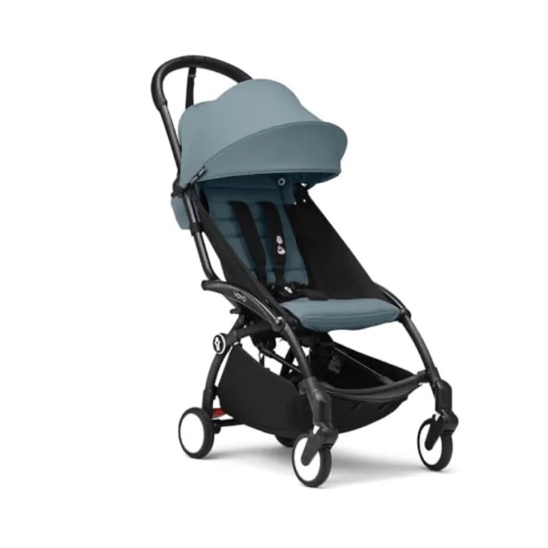 Yoyo3 Stroller Black Frame Bundle 6  – Aqua (See Description)