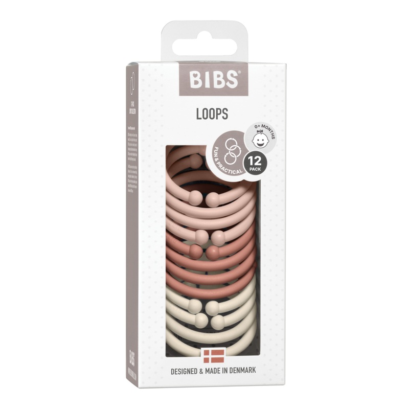 Bibs Loops – Blush / Woodchuck / Ivory