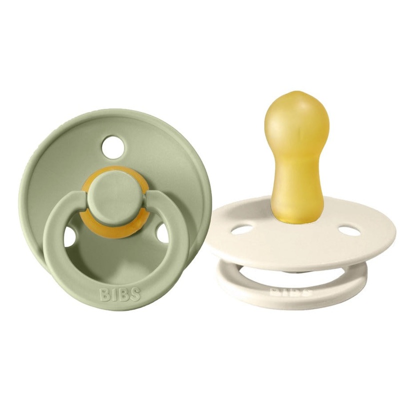 BIBS Pacifier 2 Pack – Ivory + Sage