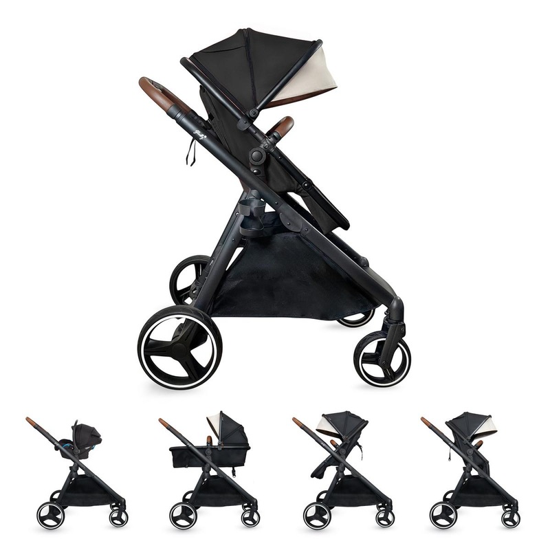 Gladly Family Piper Single-to-Double Stroller – Onyx