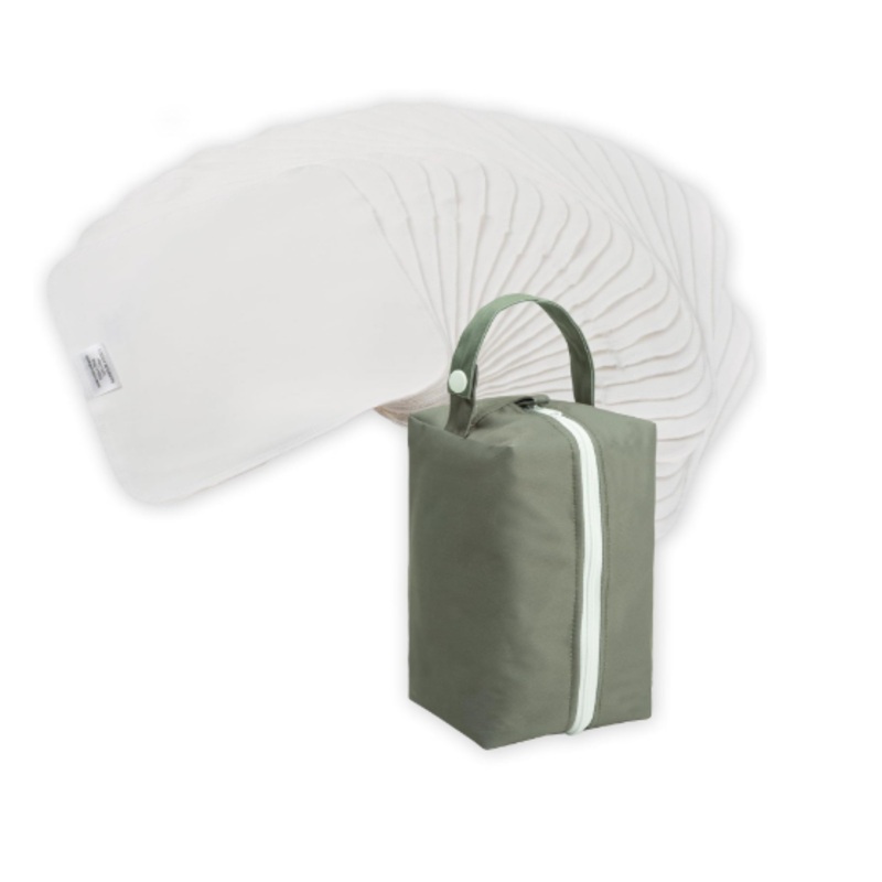 Noras Nursery Reusable Baby Wipes, Sage