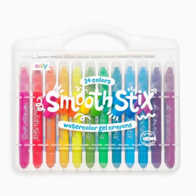 Smooth Stix Watercolor Gel Crayons – Set of 12 Colors
