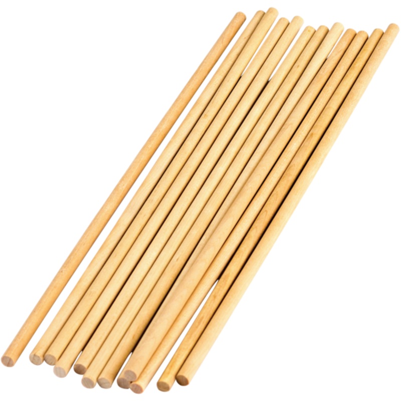 STEM Basics: 1/4″ Wooden Dowels – 12 Count