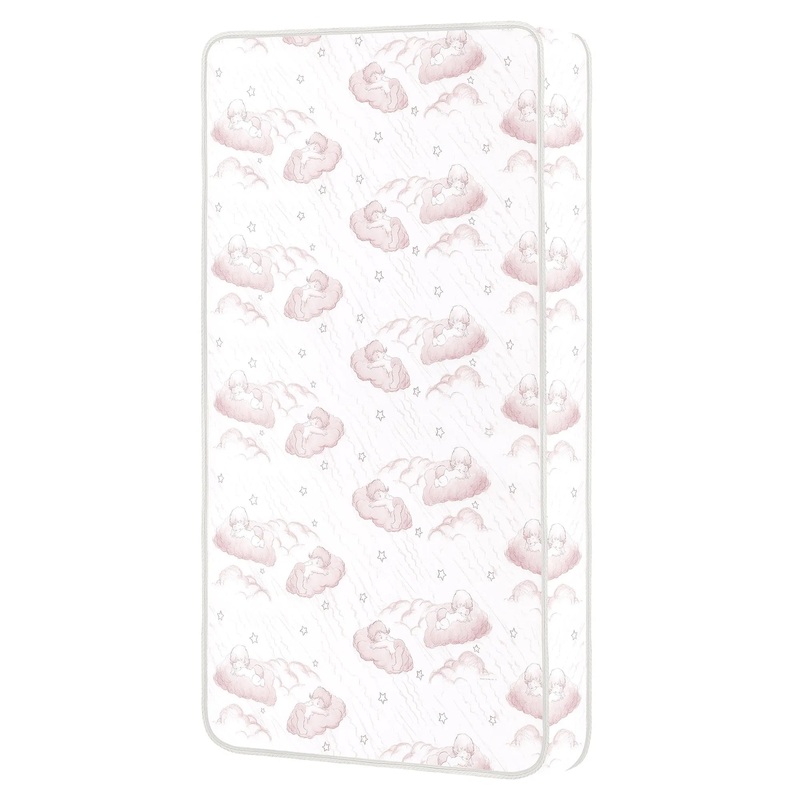 Twilight 5 80 Coil Spring Crib and Toddler Bed Mattress in Pink