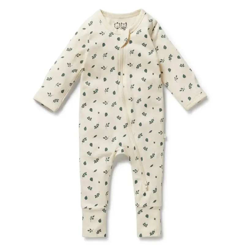 Wilson + Frenchy – Organic Cotton Romper – Twilight Leaf