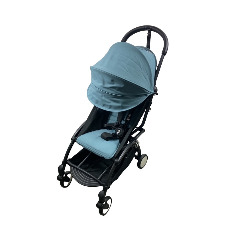 Babyzen YOYO2 Complete Stroller, Black with Aqua, 2024