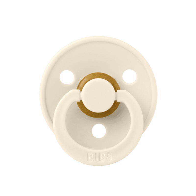 BIBS Pacifier  1 Pack (Latex, Size 1, Vanilla GLOW)