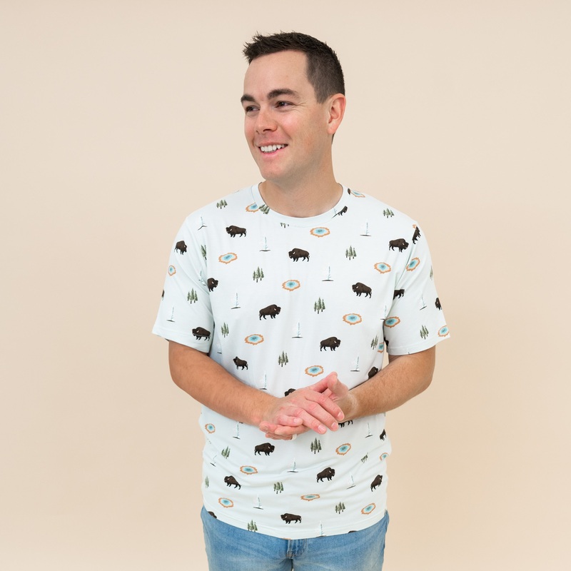 Men’s Crew Neck Tee in Yellowstone