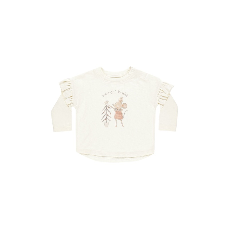 Rylee + Cru Ruffle Long Sleeve Tee – Mouse