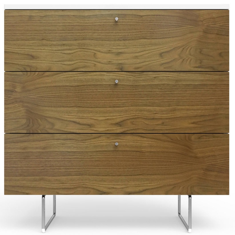 Spot On Square Alto Dresser 34″ – White/Walnut