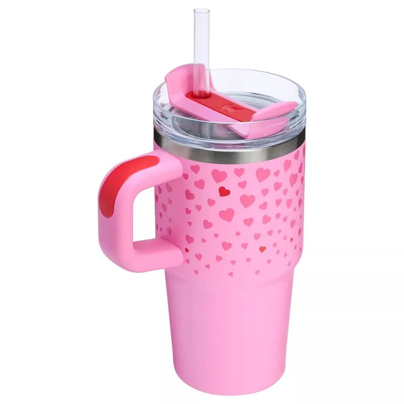 20 oz Stainless Steel H2.0 Flowstate Quencher Tumbler with handle – Valentine’s Day