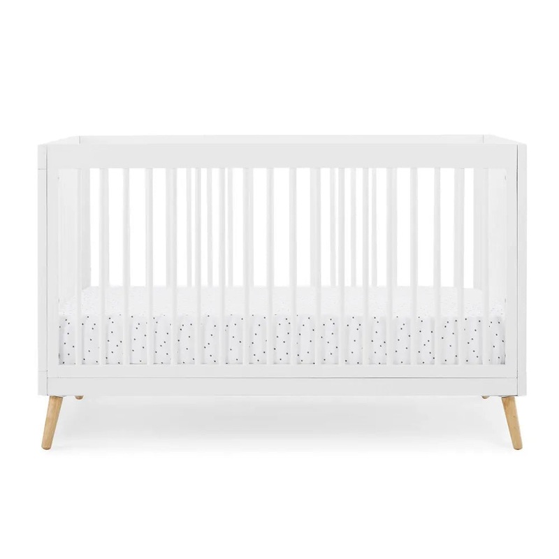 Delta Children Jordan 4-in-1 Convertible Crib – Bianca White
