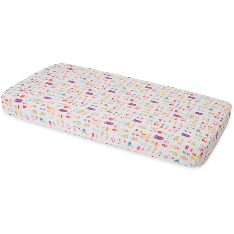 Little Unicorn Cotton Muslin Fitted Crib Sheet – Brain Freeze