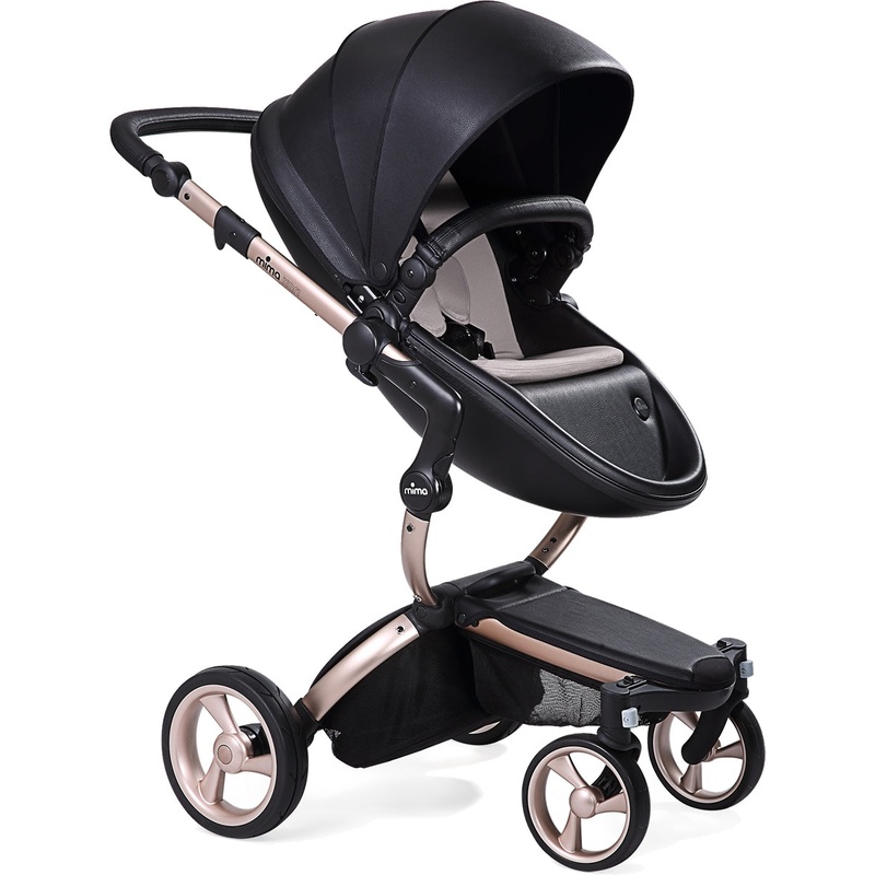 Mima 2019 Xari Complete Stroller, Rose Gold – Black / Stone White
