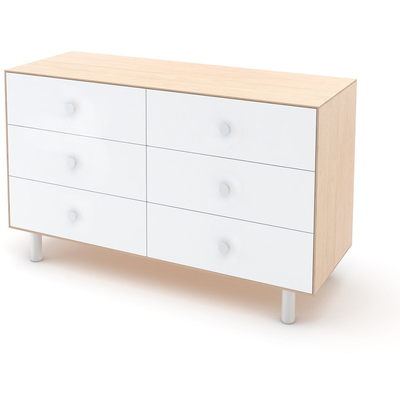 Oeuf 6 Drawer Dresser – Classic – White/Birch