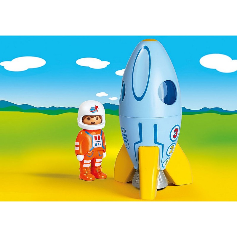 Playmobil 1-2-3 Astronaut with Rocket