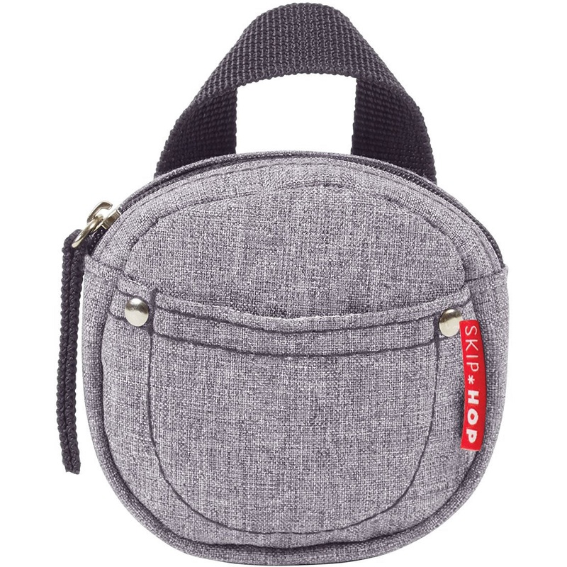 Skip Hop Pacifier Pocket – Heather Grey