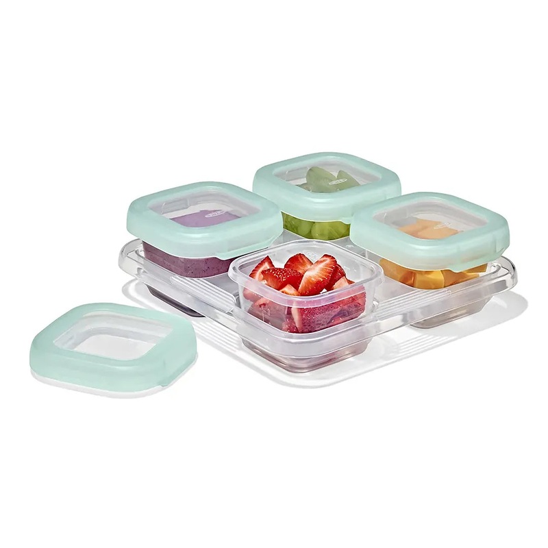 Tot Baby Blocks Freezer 4-Pack Storage Containers (6 Oz.) – Opal