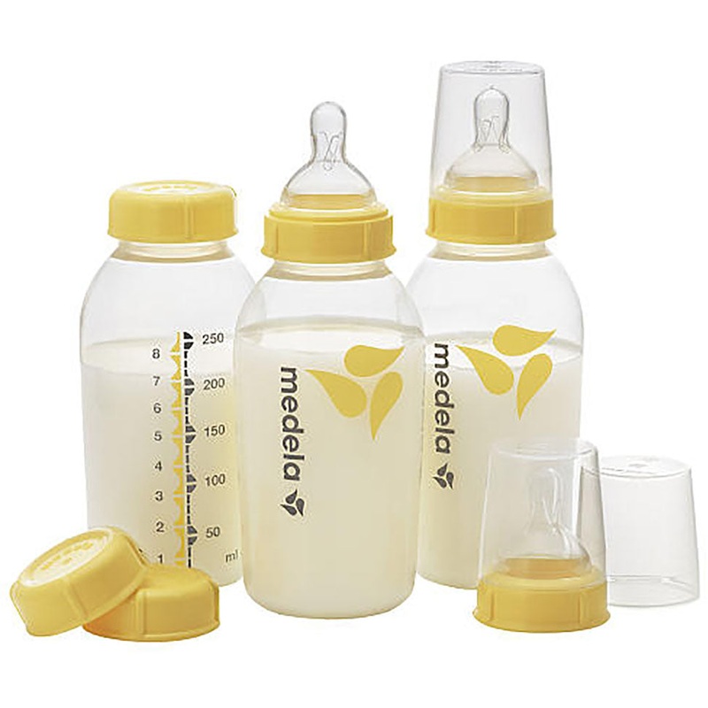 Medela 8 oz Breastmilk Bottle Set – Wide Base Nipple