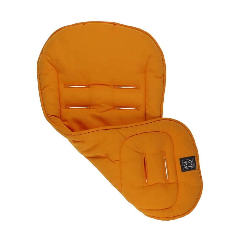 Short Stroller Mat Solid Yellow Mustard