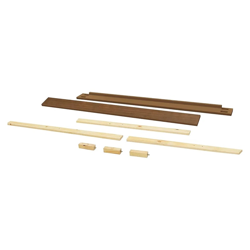 Full Size Bed Conversion Kit – Natural Walnut