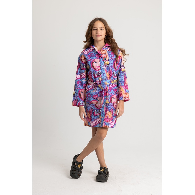 Girls’ Waterproof Swim Robe  LOL Design
