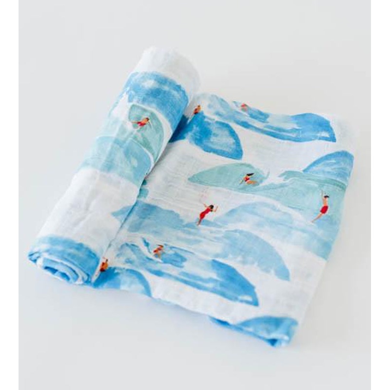 Little Unicorn Cotton Muslin Swaddle – Surf