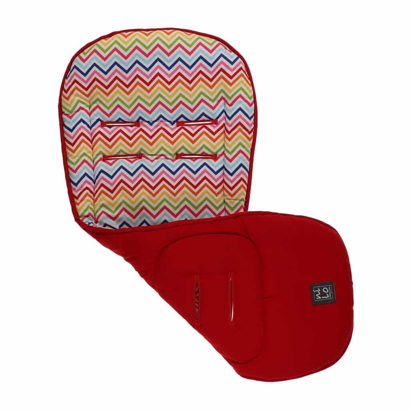 Long Stroller Mat Zig Zag Rainbow