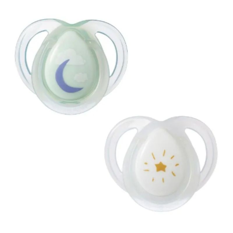 Night Time Glow in the Dark Pacifiers – 2 Pack