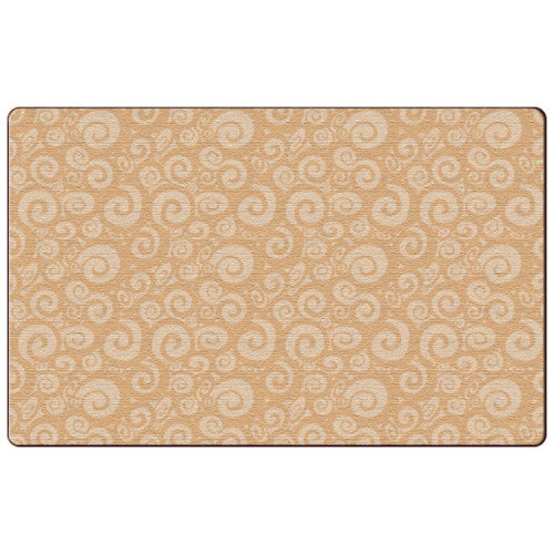 Tone-on-Tone Solids Carpet, Hash Tag Design, 10’6″ x 13’2″ Rectangle, Almond