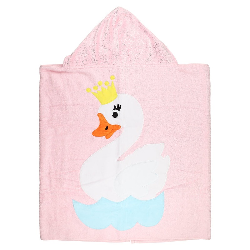 Big Towel Pink Glitter Pink Swan