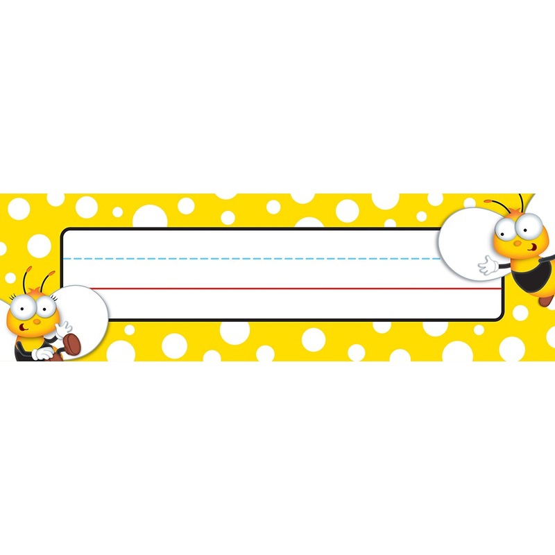 Buzz-Worthy Bees Name Plates