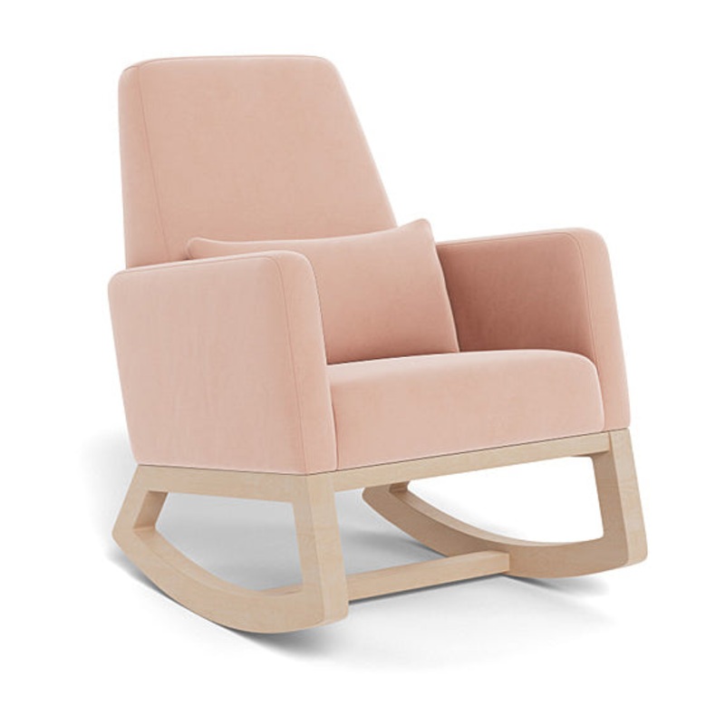 *Floor Model* Joya Rocker – Blush / Maple Base