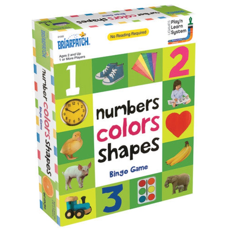 Numbers Colors Shapes Bingo Game