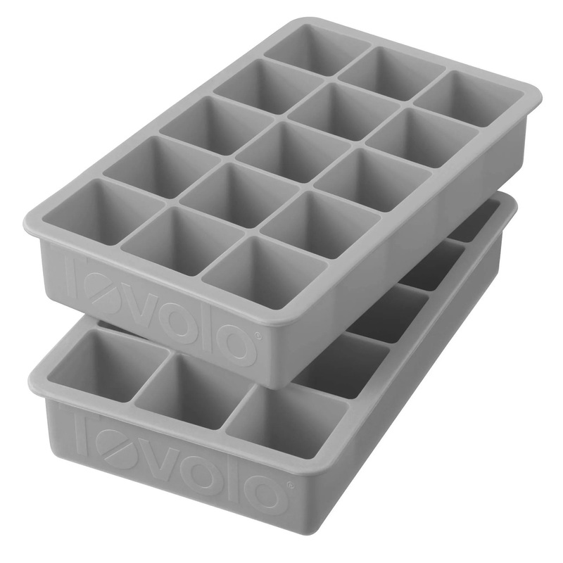 Set of 2 Perfect Cube Ice Tray Set – Oyster Gray