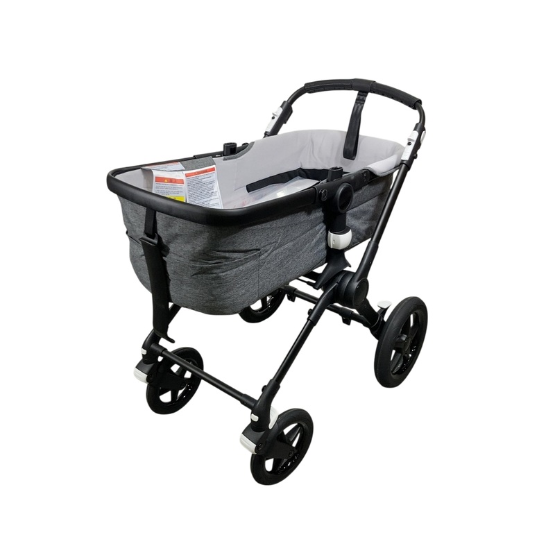 Bugaboo Fox 3 Stroller, 2021, Black, Grey Melange, No Canopy