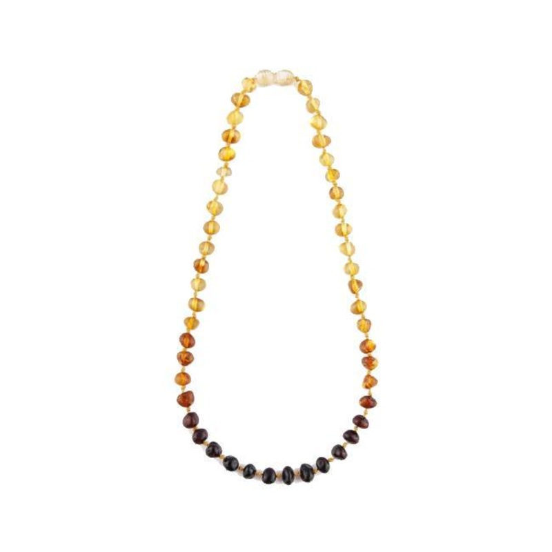 Eco Piggy Baltic Amber Necklace Assorted 11″