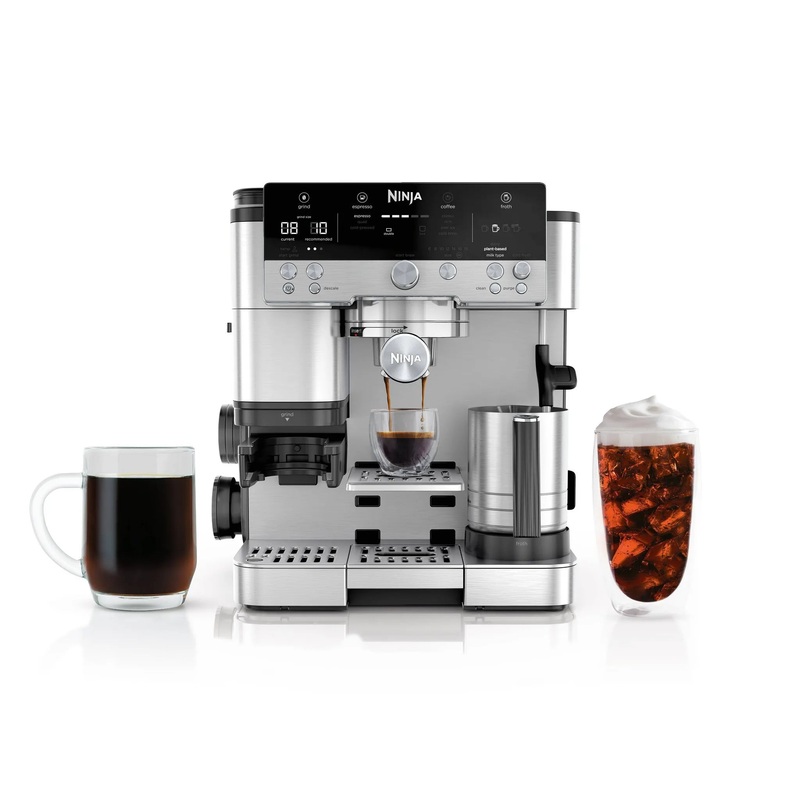 Luxe Caf Premier Series 3-in-1 Espresso, Coffee and Cold Brew Machine ES601: Barista System, Frother, Stainless Steel