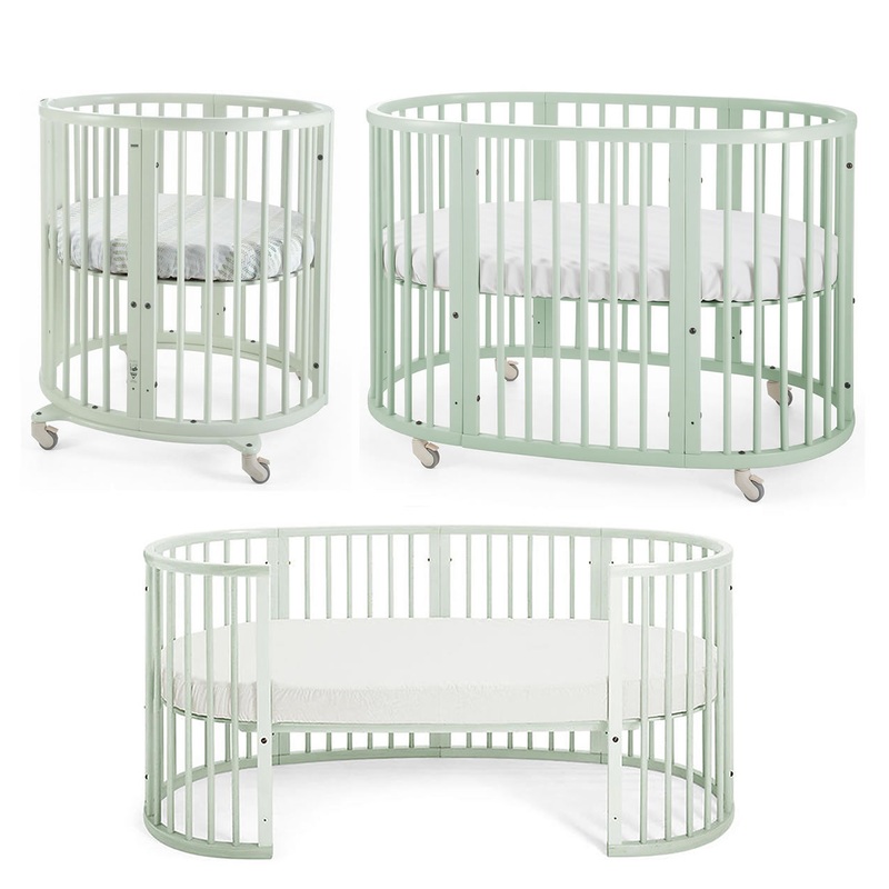 Stokke Sleepi Mini to Crib to Junior Bed Complete Bundle – Mint Green