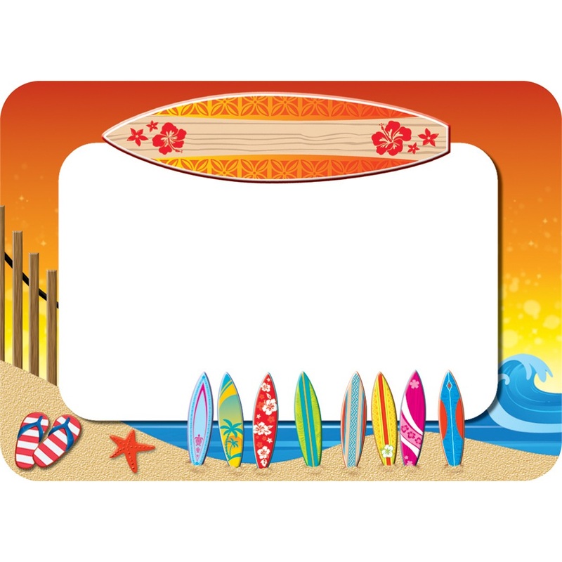 Surf’s Up Name Tags