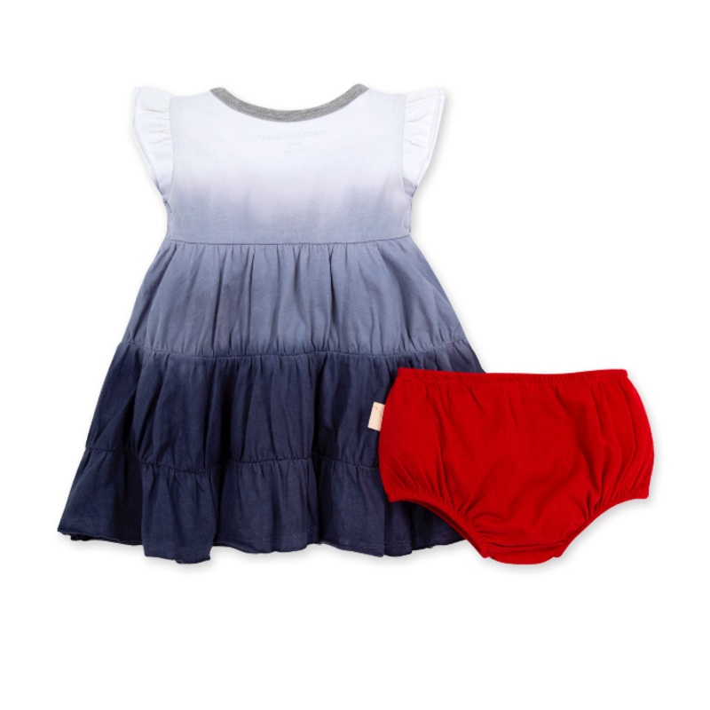 Burt’s Bees Baby Dip Dyed Dress & Diaper Cover Set 3-6 Months