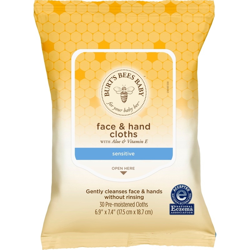 Burt’s Bees Baby Face & Hand Cloths 30 Count