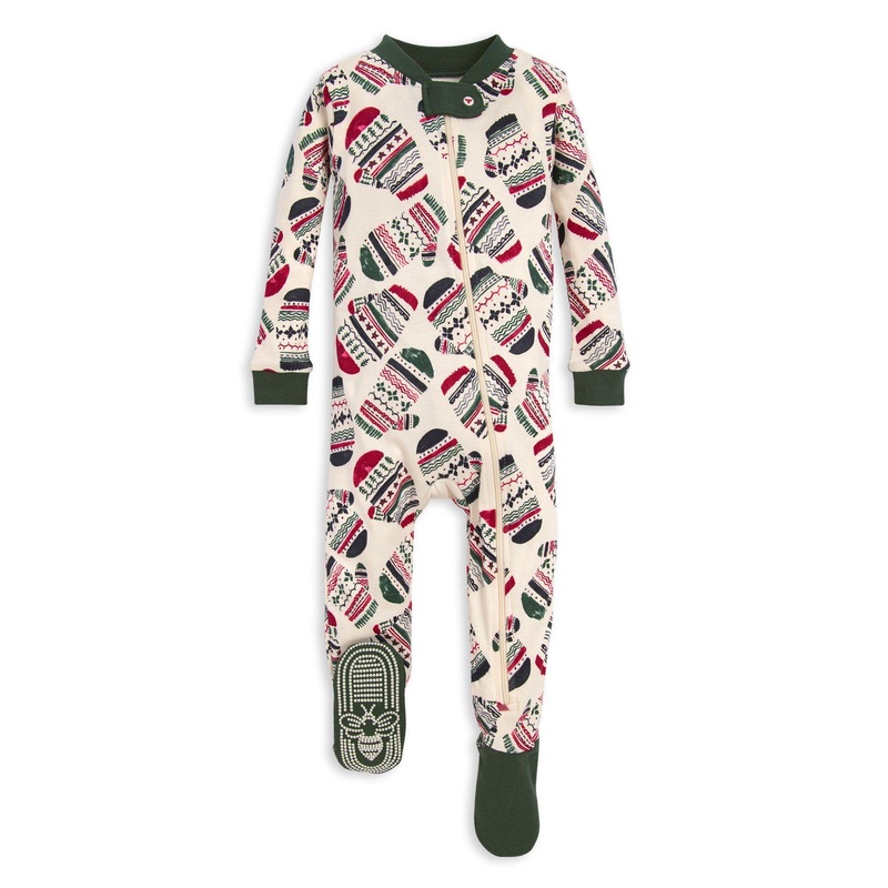Burt’s Bees Baby Organic Cotton Snug Fit Pajamas 0-3 Months Northern Reindeer