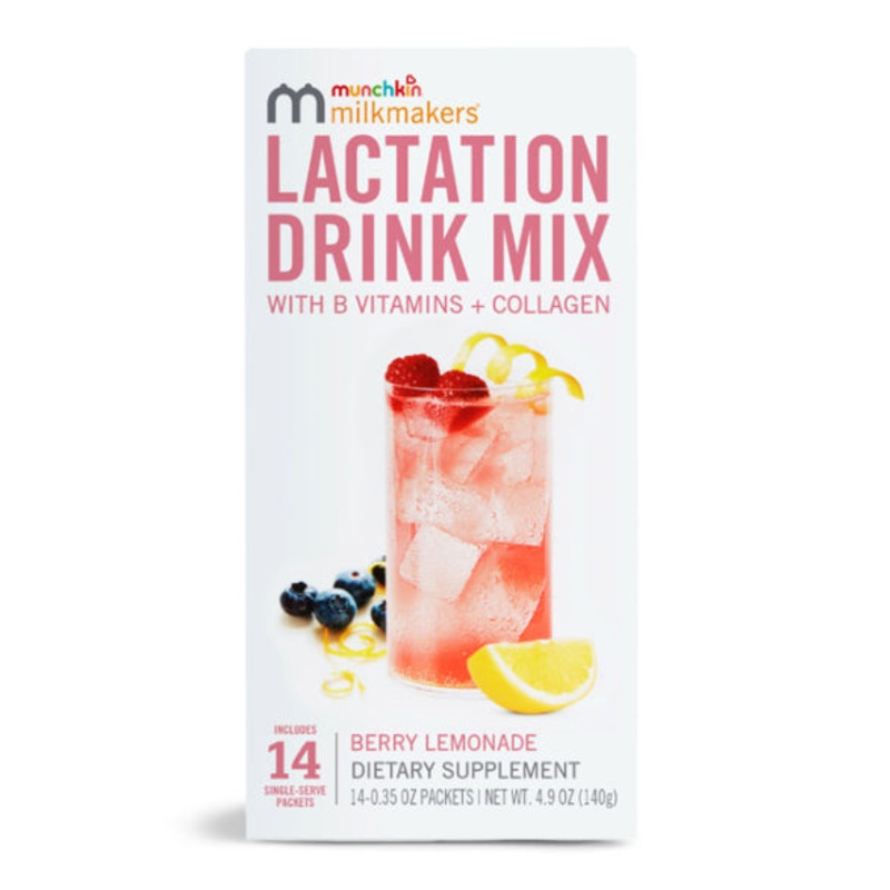 Munchkin Milkmakers Lactation Berry Lemonade Drink Mix 1 box – 14 Count
