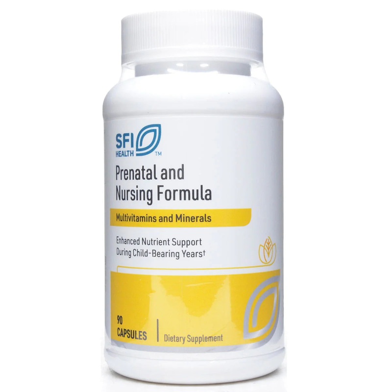 SFI Health (Klaire Labs) Prenatal & Nursing Formula 90 capsules