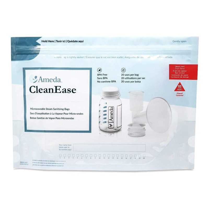 Ameda CleanEase Microwaveable Steam Sanitizing Bags 7 Count